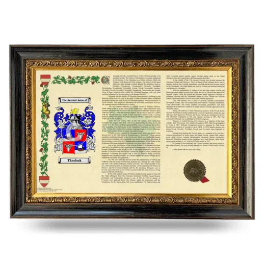 Tkachuk Armorial Landscape Framed - Heirloom