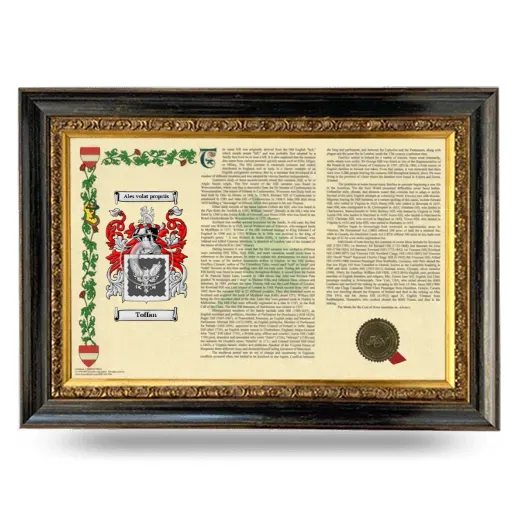 Toffan Armorial Landscape Framed - Heirloom
