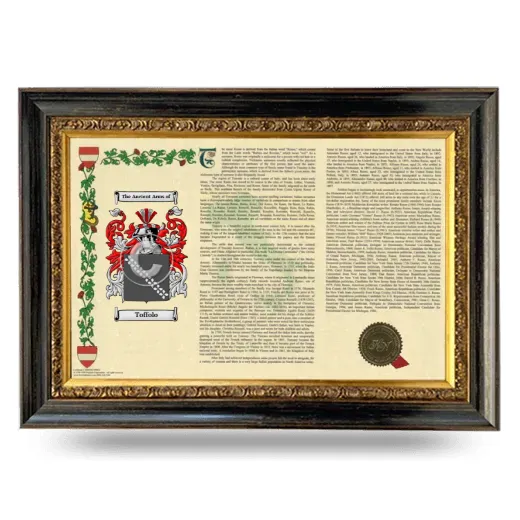 Toffolo Armorial Landscape Framed - Heirloom