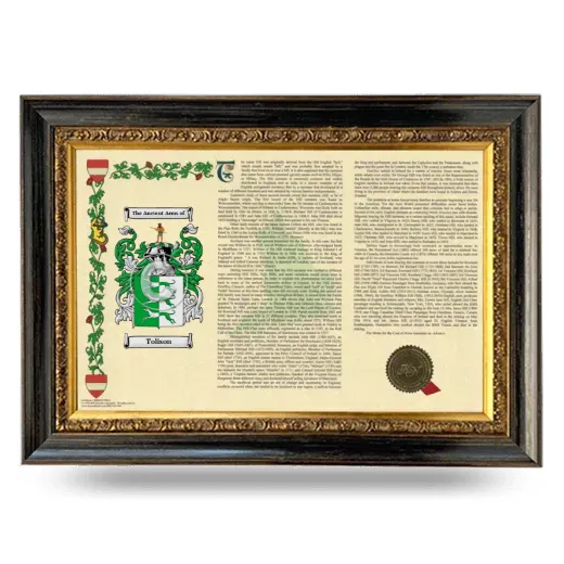 Tolison Armorial Landscape Framed - Heirloom