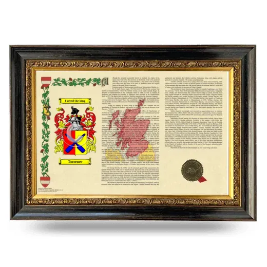 Torrence Armorial Landscape Framed - Heirloom