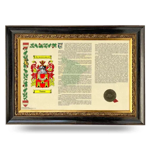 Torrez Armorial Landscape Framed - Heirloom