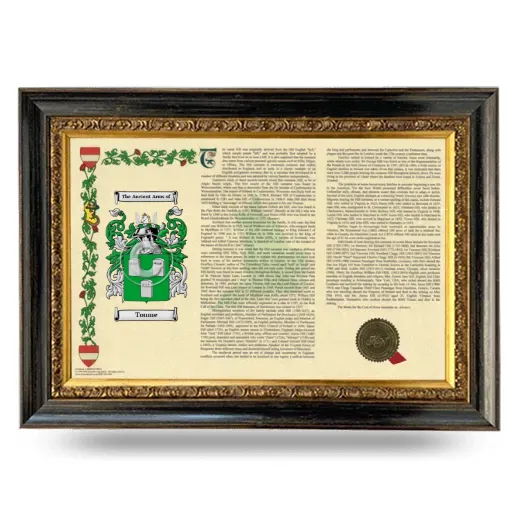 Toume Armorial Landscape Framed - Heirloom