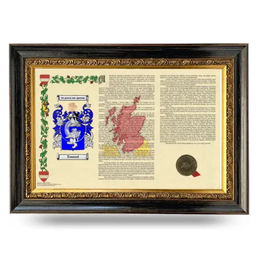 Towerd Armorial Landscape Framed - Heirloom