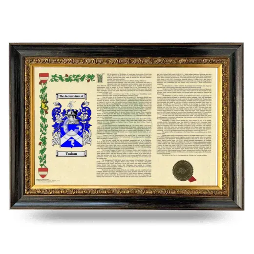 Trahan Armorial Landscape Framed - Heirloom