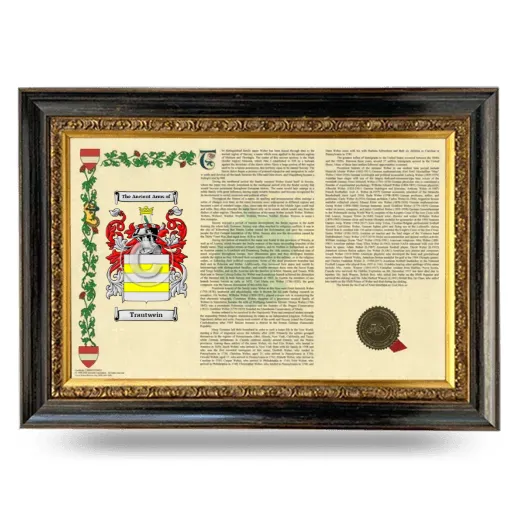 Trautwein Armorial Landscape Framed - Heirloom