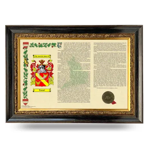 Travel Armorial Landscape Framed - Heirloom