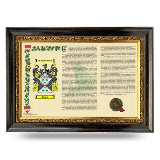 Treese Armorial Landscape Framed - Heirloom