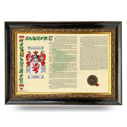 Trinidad Armorial Landscape Framed - Heirloom