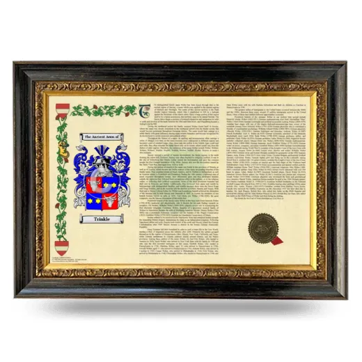 Trinkle Armorial Landscape Framed - Heirloom