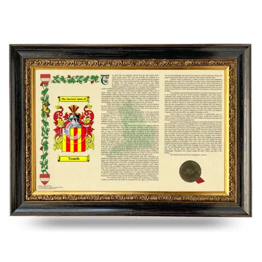 Troath Armorial Landscape Framed - Heirloom