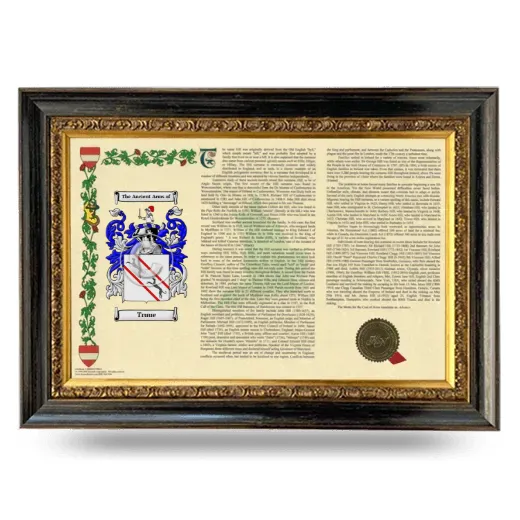 Truue Armorial Landscape Framed - Heirloom