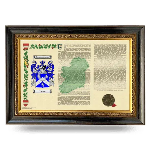Tucker Armorial Landscape Framed - Heirloom