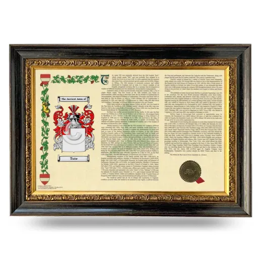 Tute Armorial Landscape Framed - Heirloom