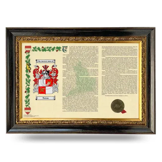 Tuton Armorial Landscape Framed - Heirloom