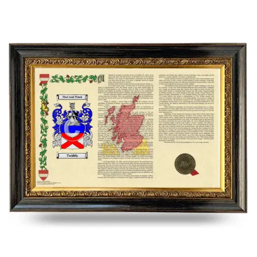 Twiddy Armorial Landscape Framed - Heirloom