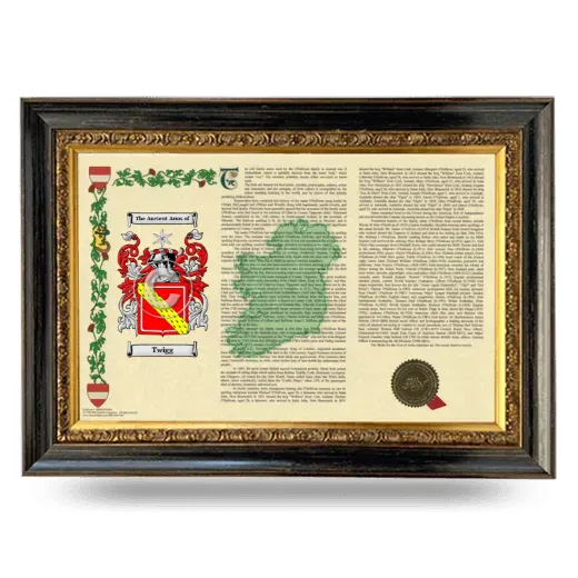Twigg Armorial Landscape Framed - Heirloom