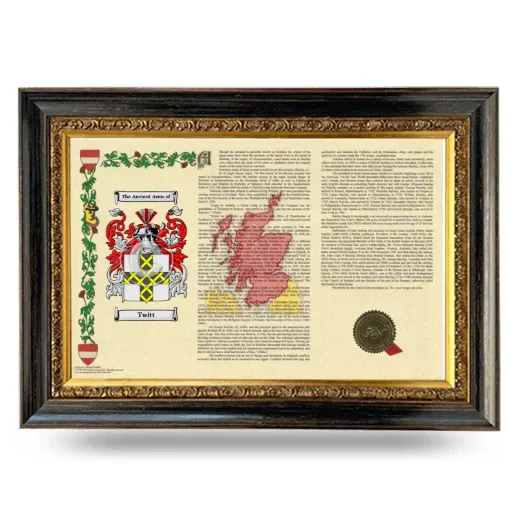 Twitt Armorial Landscape Framed - Heirloom