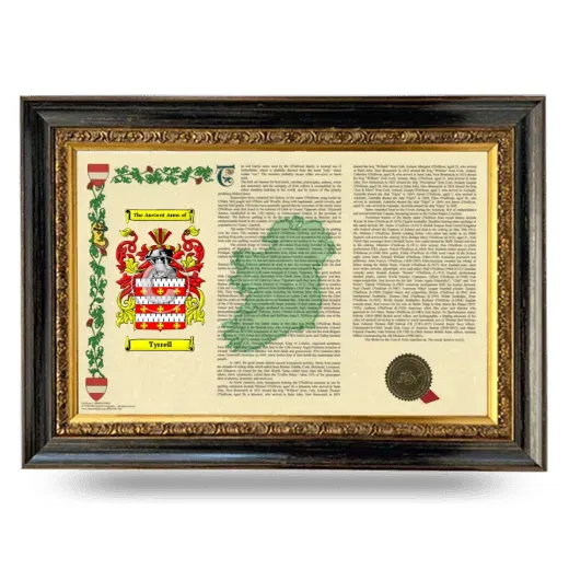 Tyrrell Armorial Landscape Framed - Heirloom