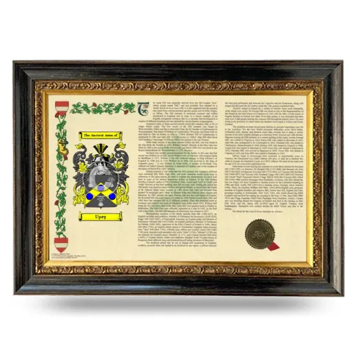 Upey Armorial Landscape Framed - Heirloom