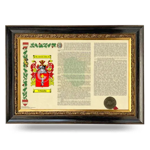 Urbansky Armorial Landscape Framed - Heirloom