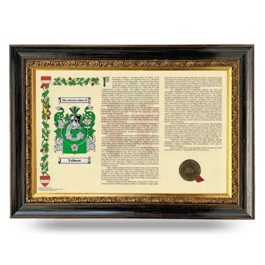 Valence Armorial Landscape Framed - Heirloom