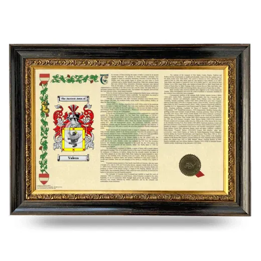 Valens Armorial Landscape Framed - Heirloom