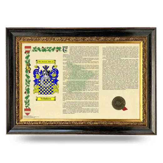 Valladares Armorial Landscape Framed - Heirloom