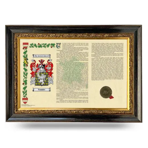 Vannier Armorial Landscape Framed - Heirloom