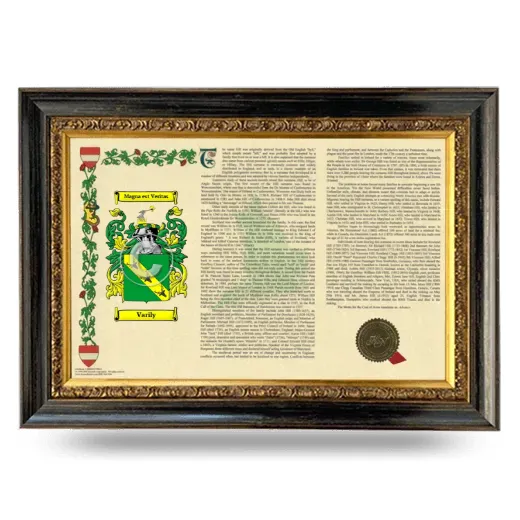 Varily Armorial Landscape Framed - Heirloom