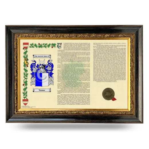 Varnor Armorial Landscape Framed - Heirloom