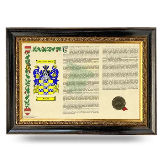 Vasco Armorial Landscape Framed - Heirloom