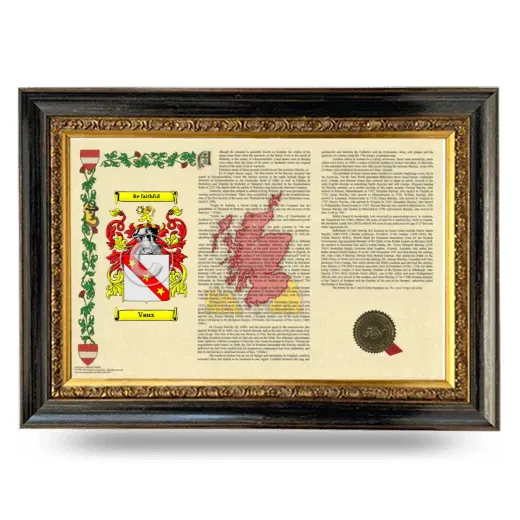 Vaux Armorial Landscape Framed - Heirloom