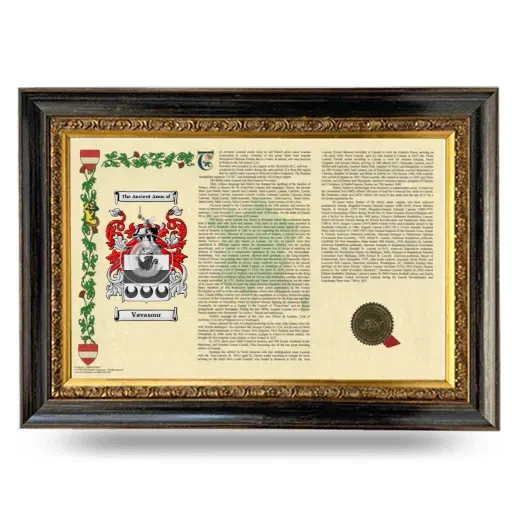 Vavasour Armorial Landscape Framed - Heirloom