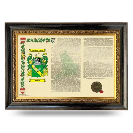 Verlie Armorial Landscape Framed - Heirloom