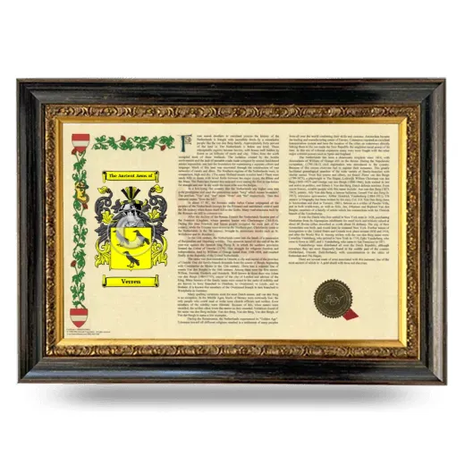 Verren Armorial Landscape Framed - Heirloom
