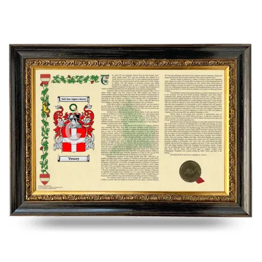 Vessey Armorial Landscape Framed - Heirloom