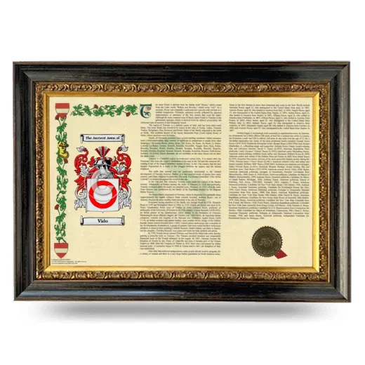 Vido Armorial Landscape Framed - Heirloom