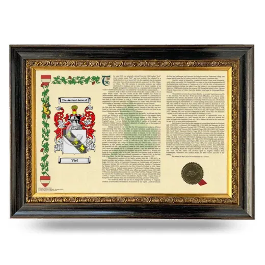 Viel Armorial Landscape Framed - Heirloom