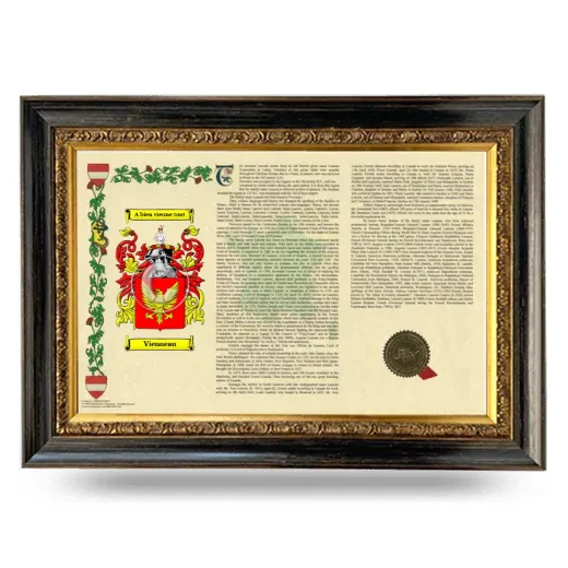 Vienneau Armorial Landscape Framed - Heirloom