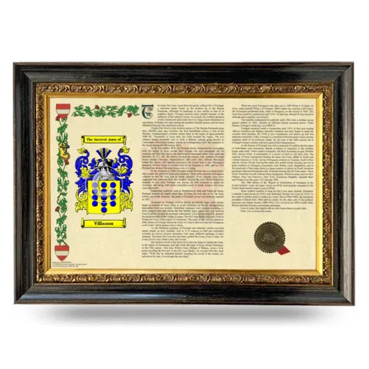 Villamor Armorial Landscape Framed - Heirloom