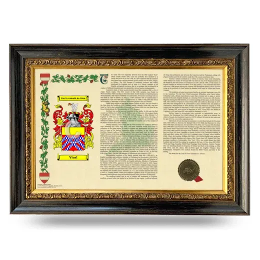 Vival Armorial Landscape Framed - Heirloom