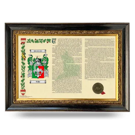 Voke Armorial Landscape Framed - Heirloom