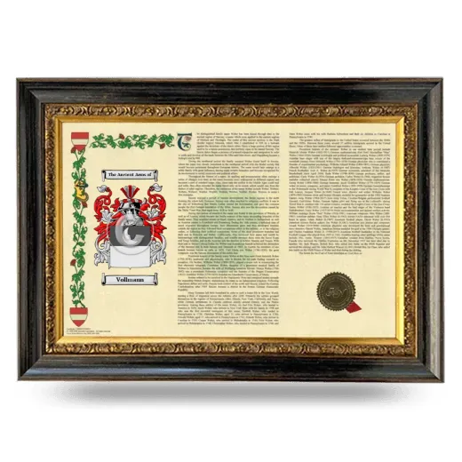 Vollmann Armorial Landscape Framed - Heirloom