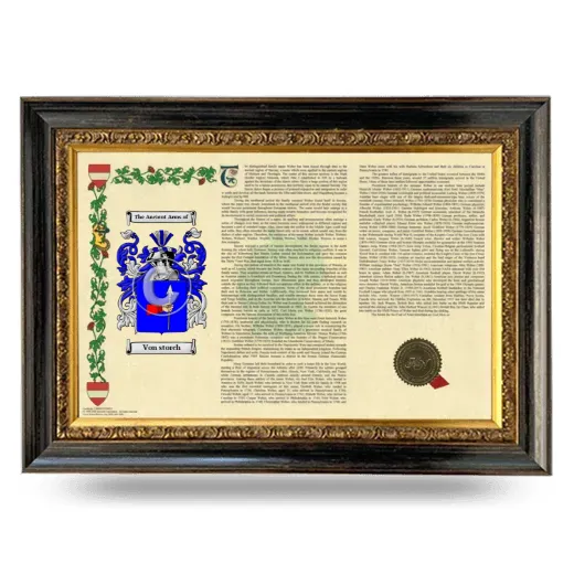 Von storch Armorial Landscape Framed - Heirloom