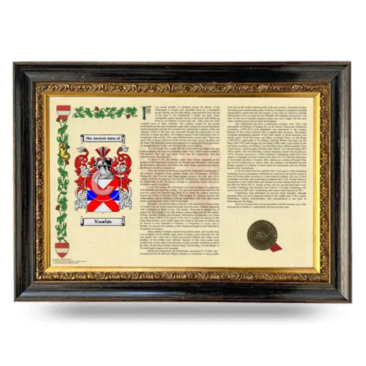 Voorhis Armorial Landscape Framed - Heirloom