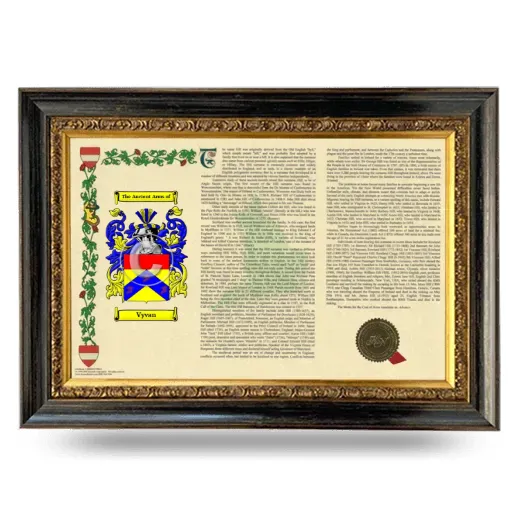 Vyvan Armorial Landscape Framed - Heirloom