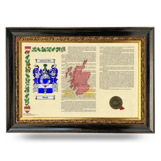 Wach Armorial Landscape Framed - Heirloom