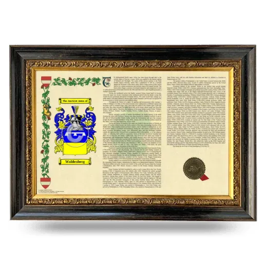 Waldenberg Armorial Landscape Framed - Heirloom