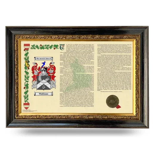 Waldman Armorial Landscape Framed - Heirloom